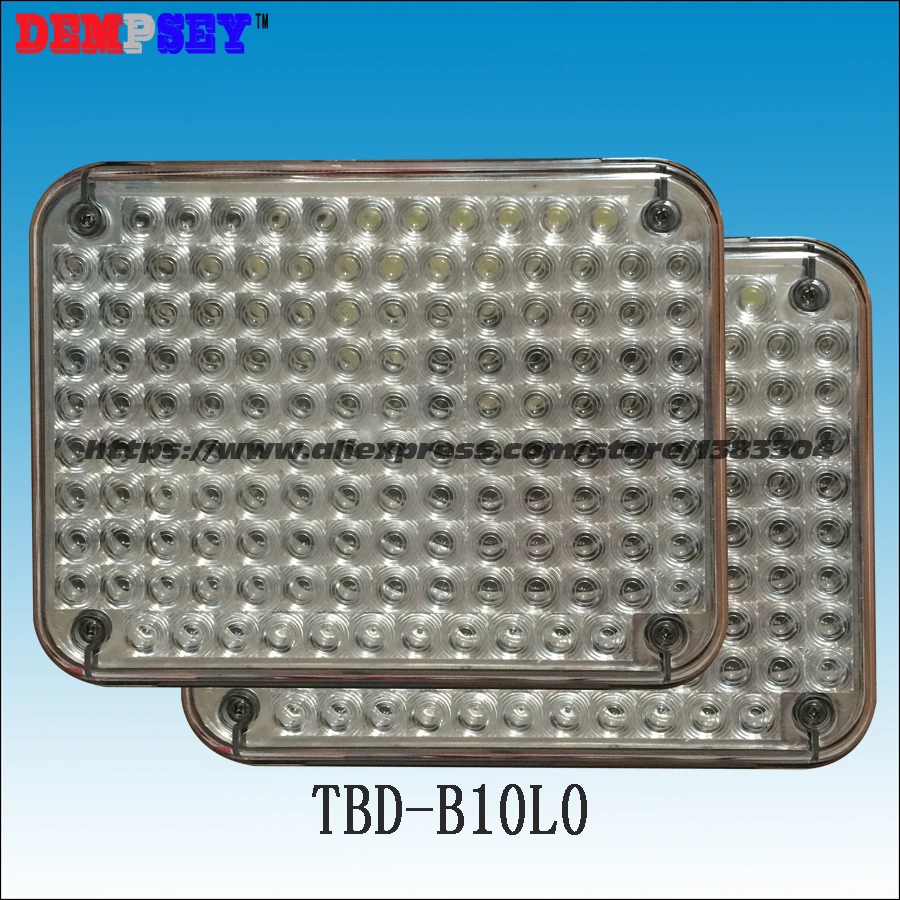 

TBD-B10L0 High quality White warning lights for fire truck & police /car, surface mounting, Waterproof, DC12V or 24V, 134 LEDs