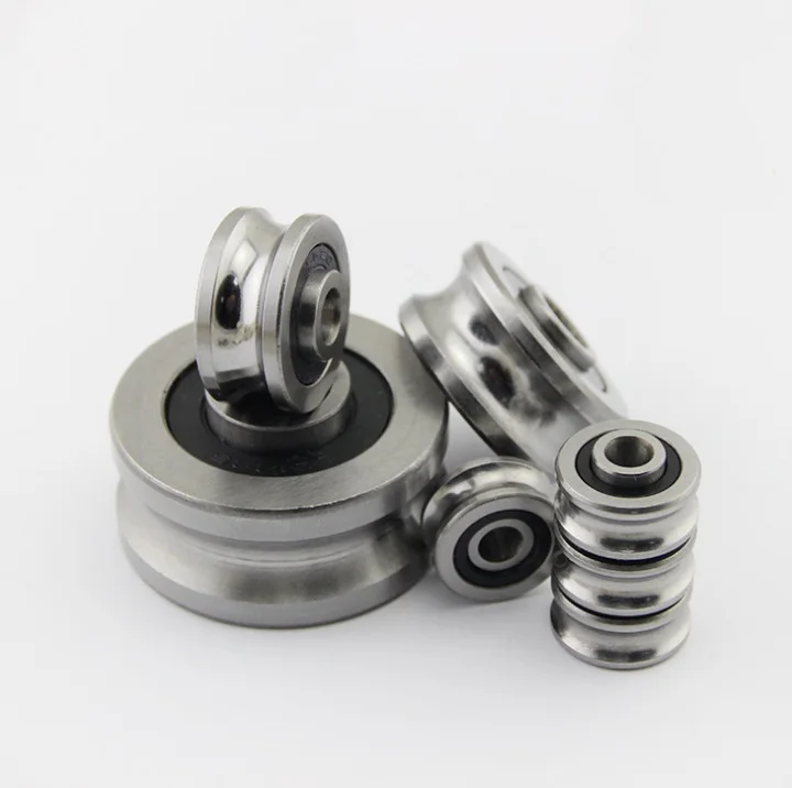 20/50pcs/lot SG20 6x24x11 mm U groove roller bearing roller wheel pulley ball bearing guide track 6*24*11mm