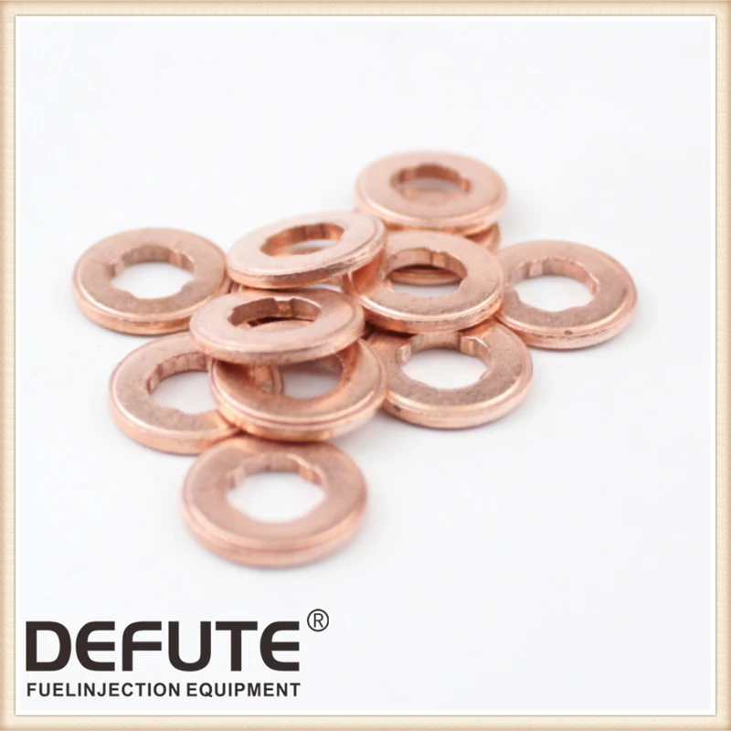 30pcs F00VC17504 Injector Copper Rings Washers Shims Gasket Set F00V C17 504 Size 7X15X2(mm) Thickness 2mm