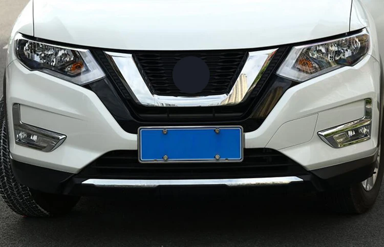 For Nissan Rogue x-Trail T32 2017 2018 ABS Plastic Car Front fog lampshade Cover Trim car styling accessories