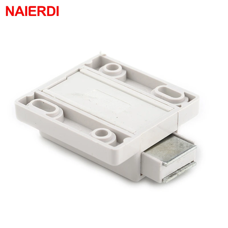 NAIERDI Magnetic Cabinet Catch Kitchen Door Stopper Drawer Latch Soft Close Square Push to Open Touch For Furniture Hardware