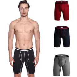 3pcs/lot Cotton Brand Men Long Underwear Men's Underwear Pants Male Convex Extended Wear Pants Leg Head Spot Cuecas Boxers