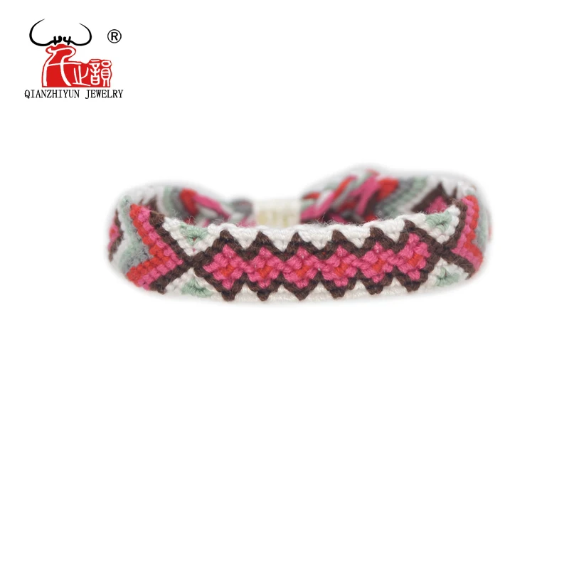 Handmade Bracelet Custom Cotton Wrap Popular Woven Rope String Friendship Bracelets For Women Men Dropshipping Bracelet