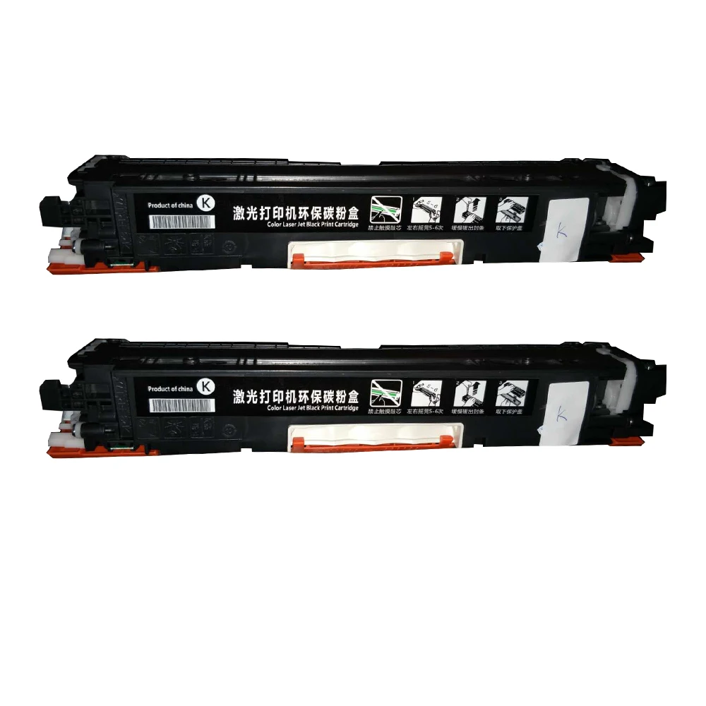 

2 Pack High Quality 130A 130 CF350A CF350 Black BK Toner Cartridge Replacement for MFP M176n M177fw Printers
