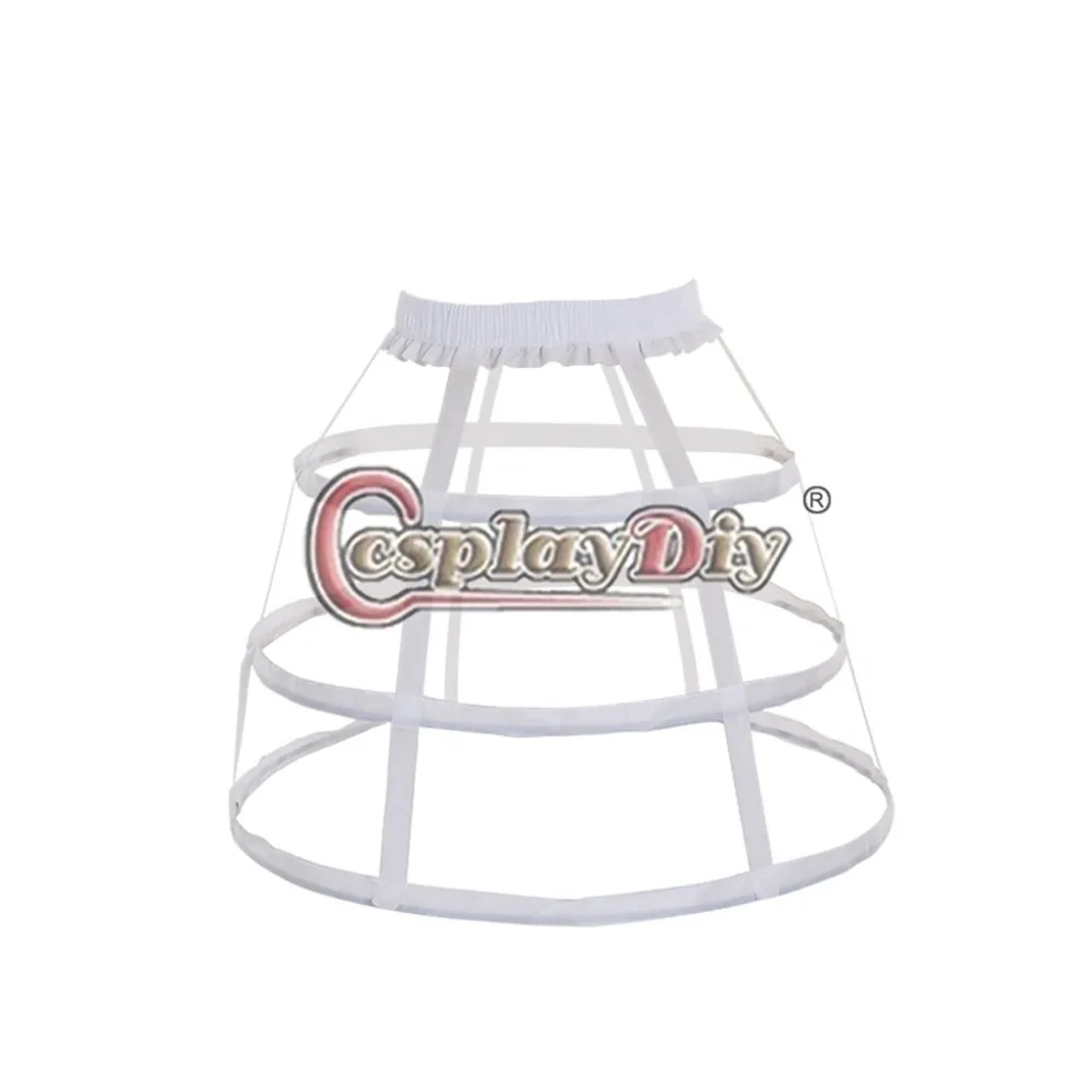 Cosplaydiy Middeleeuwse Birdcage 3 Hoops Cirkel Staal Uitgebeend Petticoat Victoriaanse Vrouwen Jurk Birdcage Onderrok L320