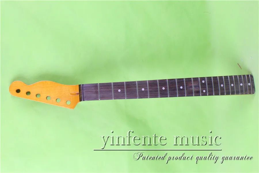 

L -00149+1 # yellow color 25.5" Electric guitar neck fine quality rosewoood fingerboard 21 fret