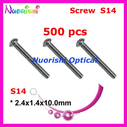 Imagen 2 del producto S14 2.4X1.4X10.0mm 500 Uds gafas de sol gafas de sol tornillos cabeza en + tipo * tipo envío gratis