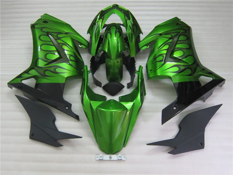 Complete Fairings for Kawasaki zx250r 08-14 EX 250 2008 2010 2011 2014 Ninja 250R black flame injection motorcycle fairing kits