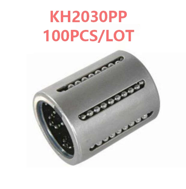 100pcs/lot KH2030PP mini linear ball bearings pressing linear bushing cnc router parts 20*28*30mm