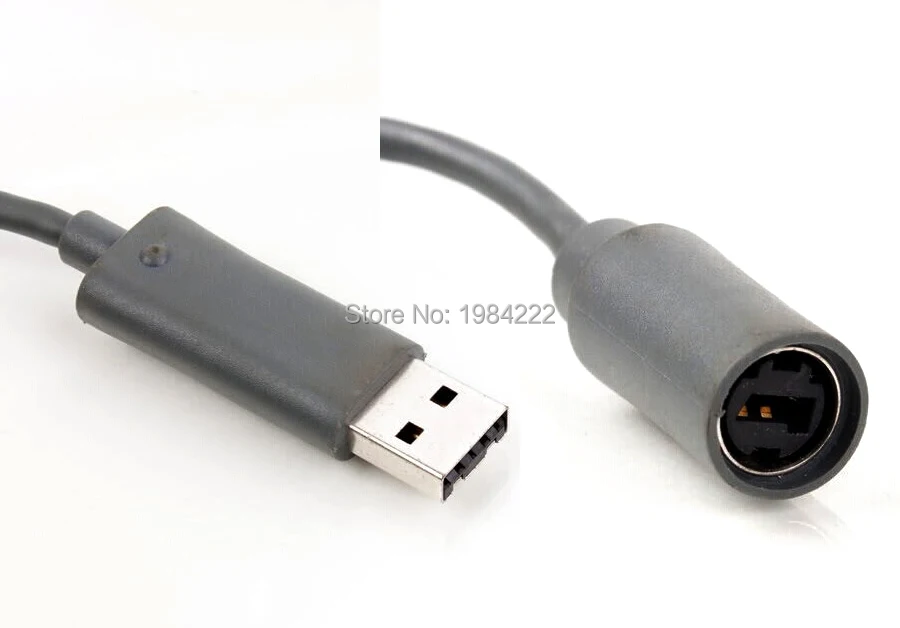 

50pcs/lot USB Breakaway PC Cable off Cord Adapter For xbox360 Xbox 360 wirelees controller
