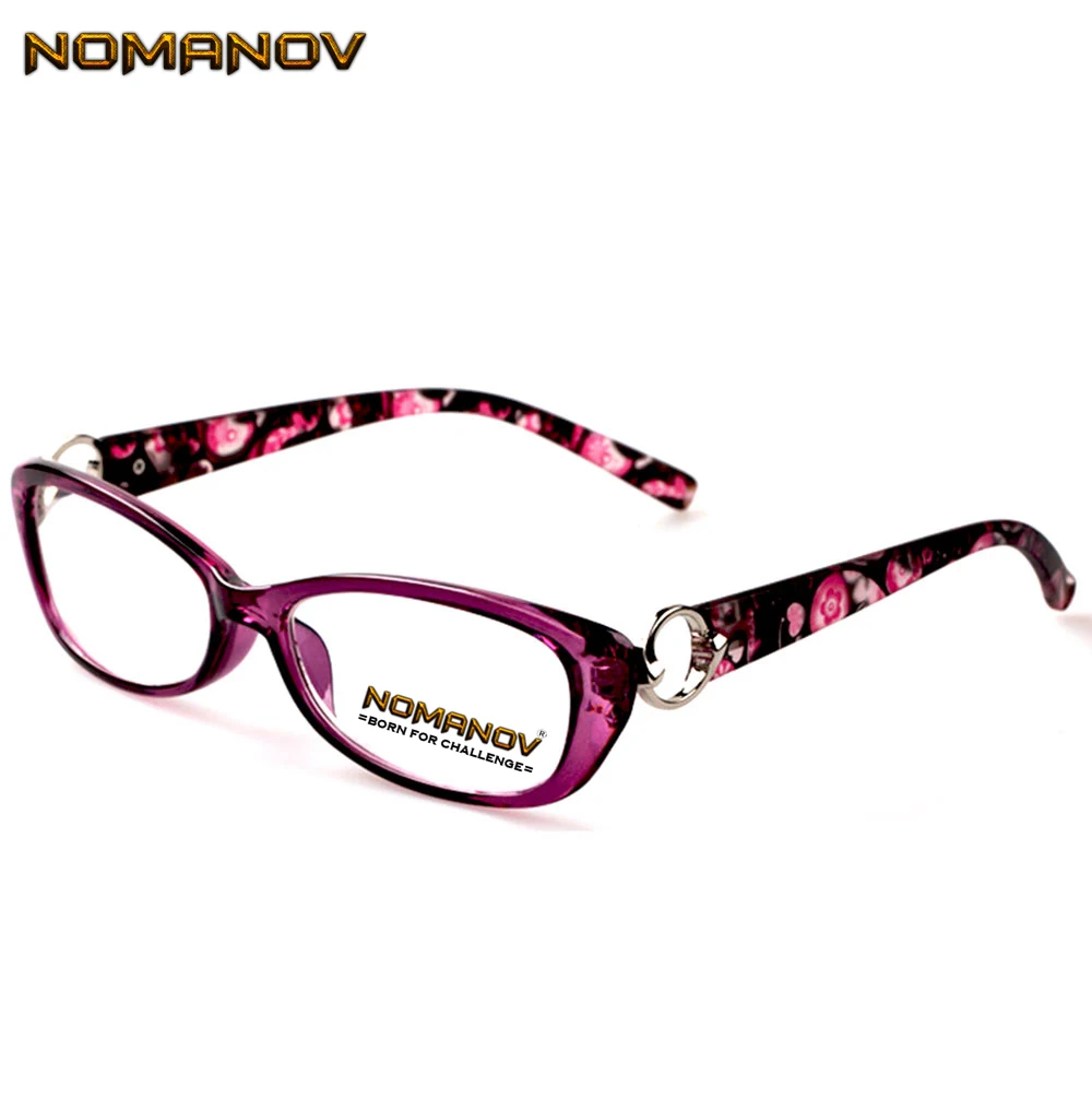 

Photochromic Reading Glasses TR Ultra Light Handmade Frame Purple Flower Spectacles +1 to +4 Progressive Or Polarized Lens