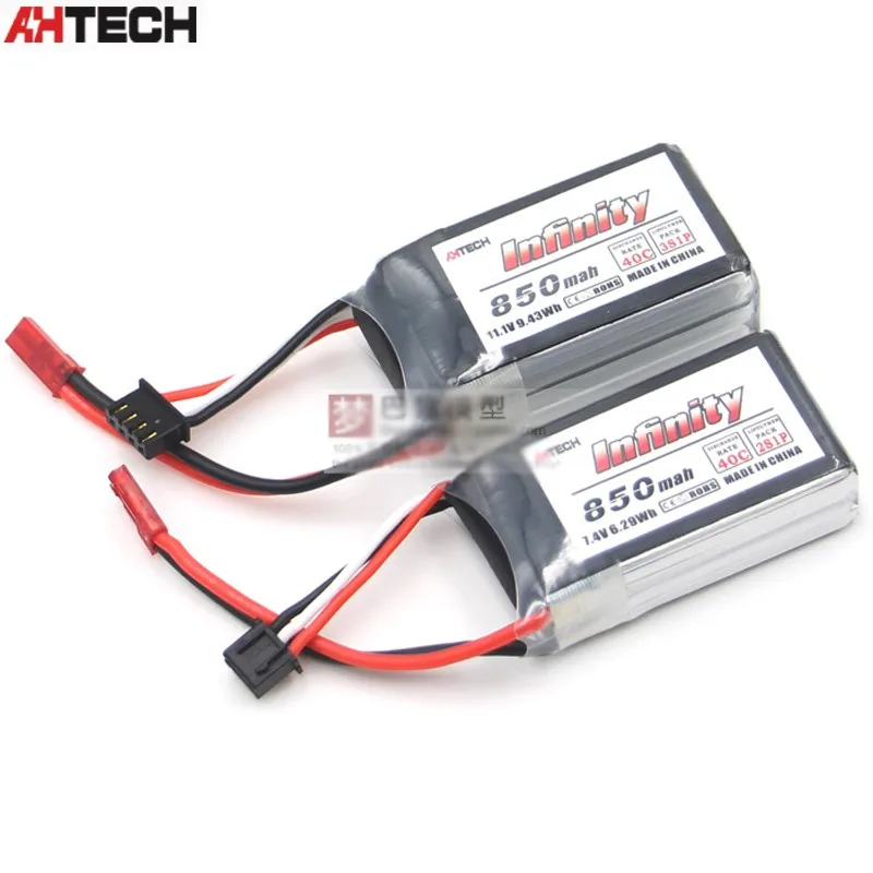 Infinity 2S 3S 7.4V /11.1V 850mAh 40C Graphene LiPo Battery W/ JST For RC Drone FPV Racing Multi Rotor Parts