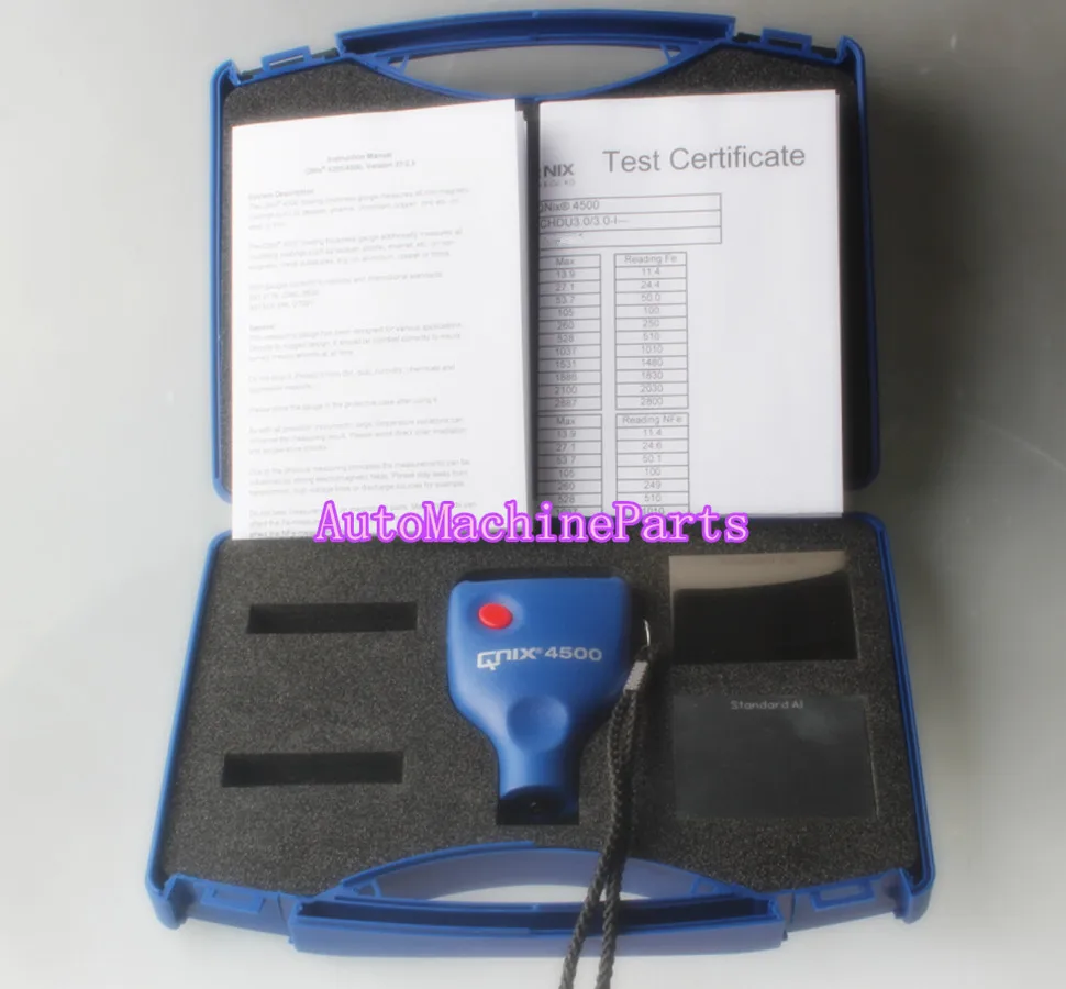 

For Paint Meter QNix 4500 Digital Coating Thickness Gauge Fe/NFe 200/120 mil