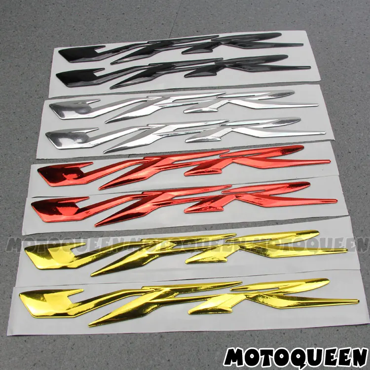 Motorcycle 3D Raised VFR Stickers For Honda VFR 400 800 1200 Motorbike Fairing Body Side tank Decorative Decals Emblem Badge NEW