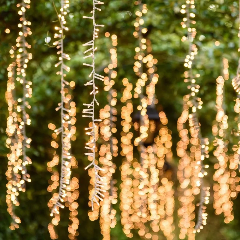 1.5M/2.5M/3.5M Warm White Fairy Lights Christmas Garland Led Racimos String Lights For Wedding Party Garden Curtain Tree Decor