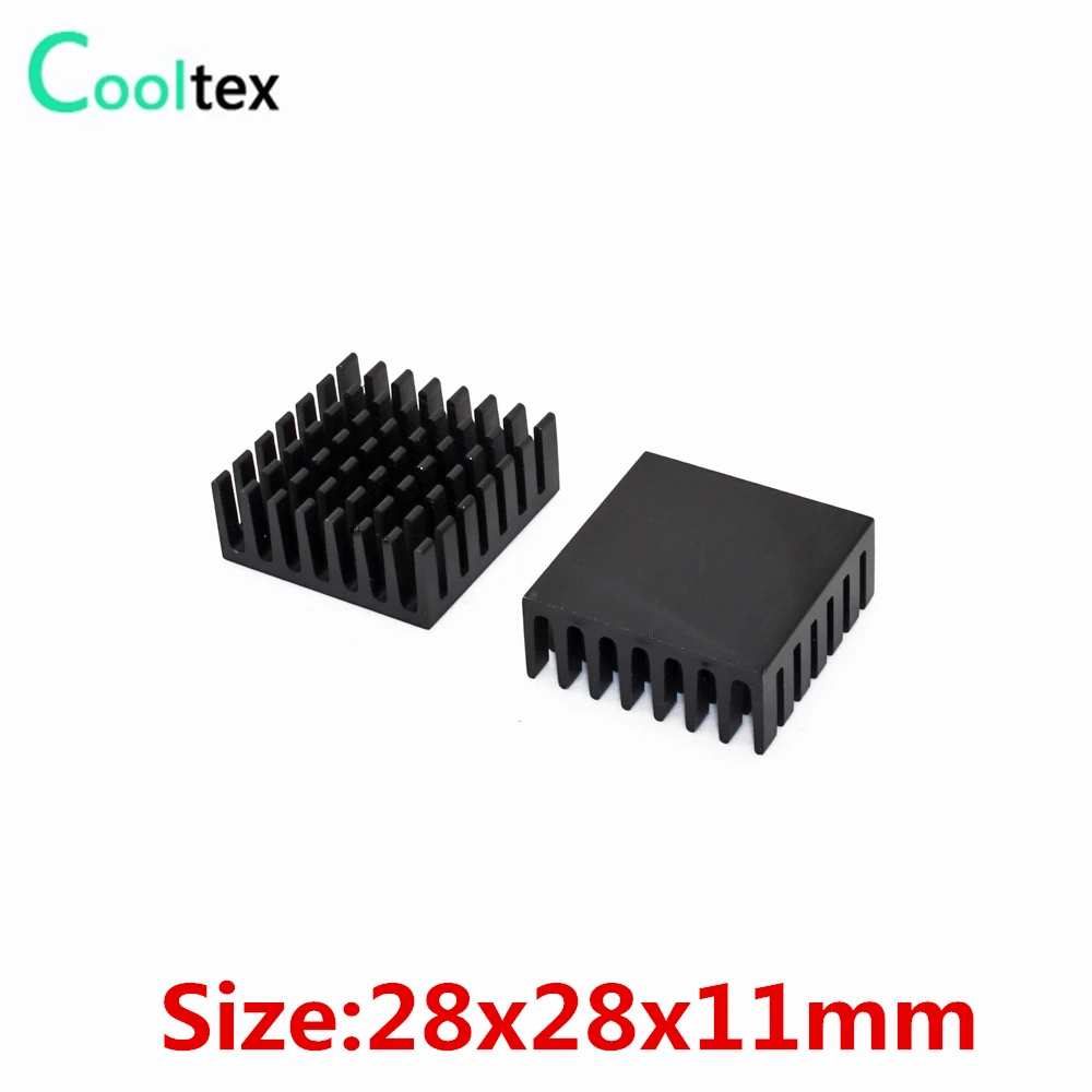 

10pcs/lot 28x28x11mm Aluminum radiator HeatSink Heat Sink for electronic Chip COOLER cooling