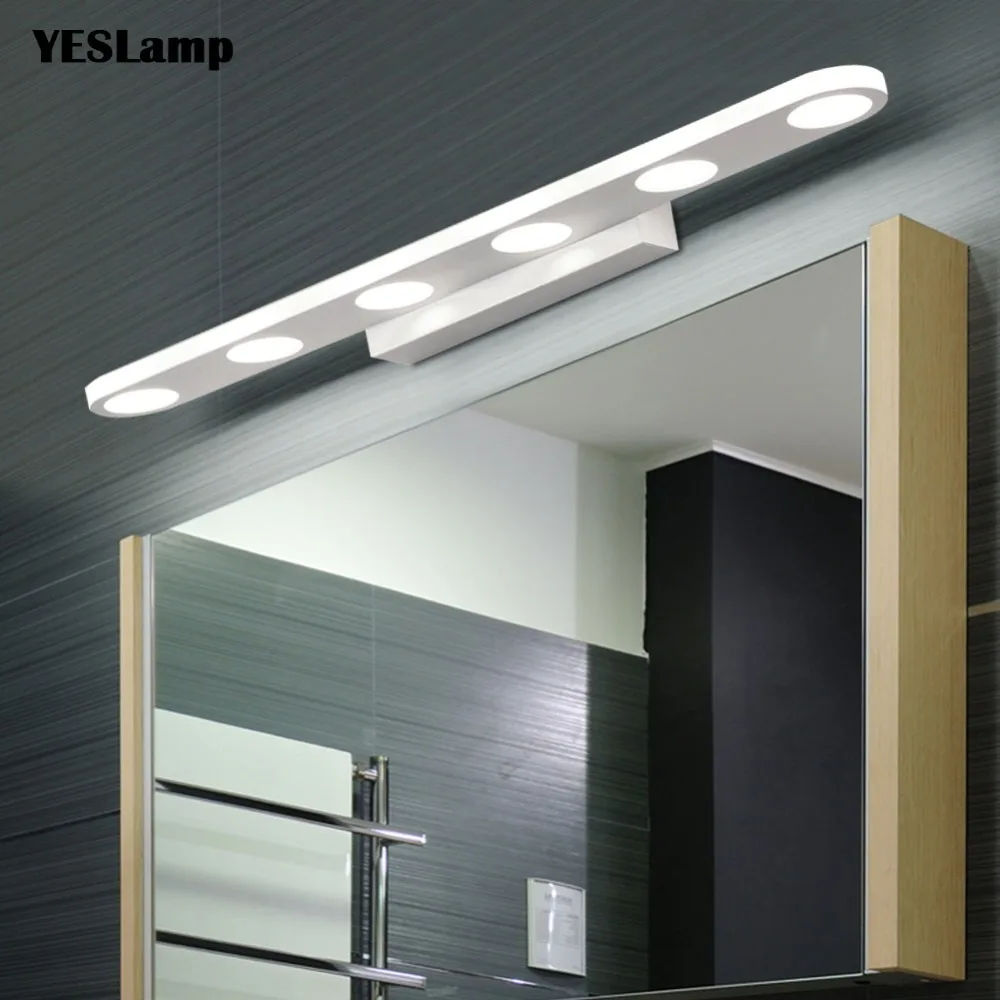 

Modern LED Mirror front lamp 12W 18W 38CM 58CM Decor Lighting waterproof Bathroom Lamp Bedroom Foyer Study wall lamp