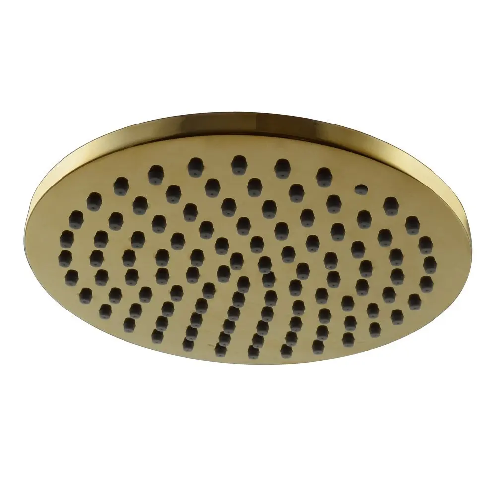 

NEW Bathroom Titanium Gold 8-Inch Rainfall Shower Head BRASS Overhead Showerhead Replacement Part