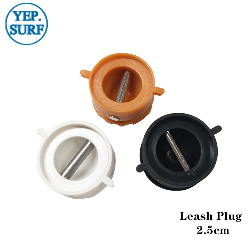 Surf Leash Plug, Diameter 2.5cm, 3.0cm, Black, Orange