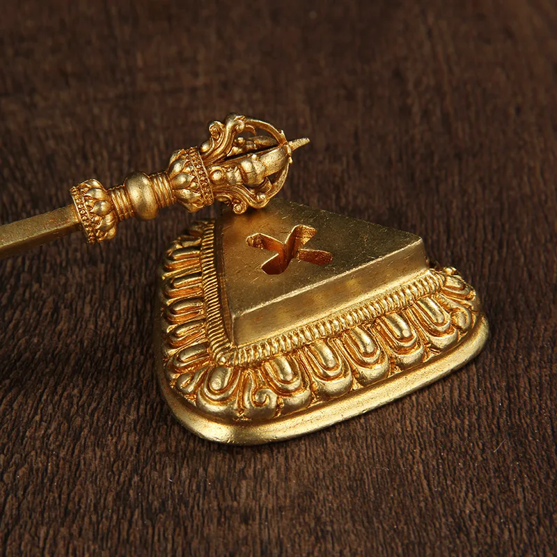 سيف حكمة نحاسي من manougri ، بوذي من نيبال التبتية ، فاجرا ، تضحي بأطراف خلفية ، أداة لوضع التماثيل الزخرفية ، الحرف اليدوية #4