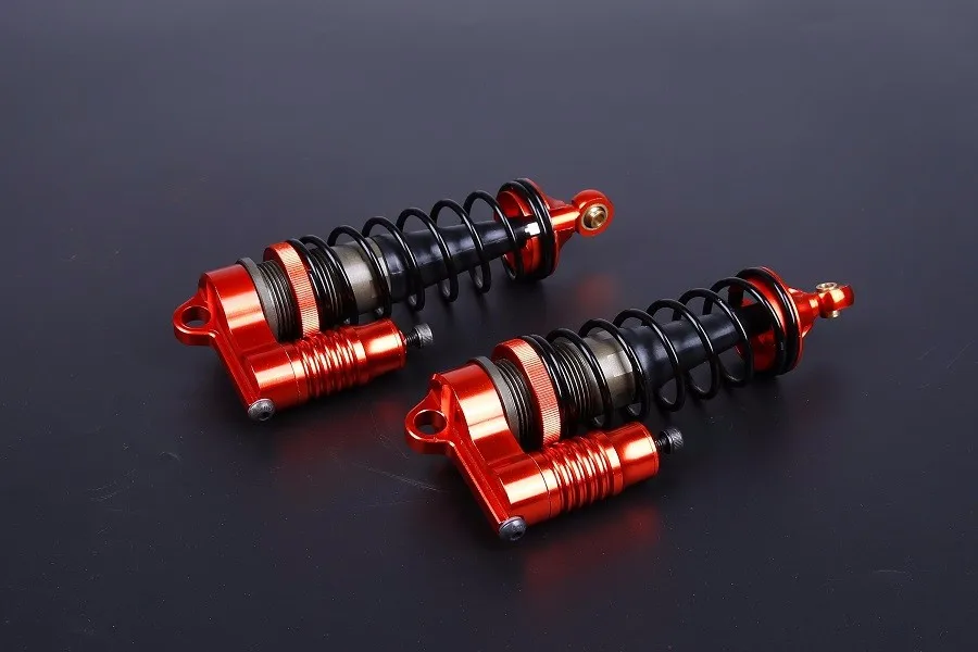 CNC Alloy Rear shocks absorbers set with buffer caps For Losi 5ive T Rovan LT King Motot X2