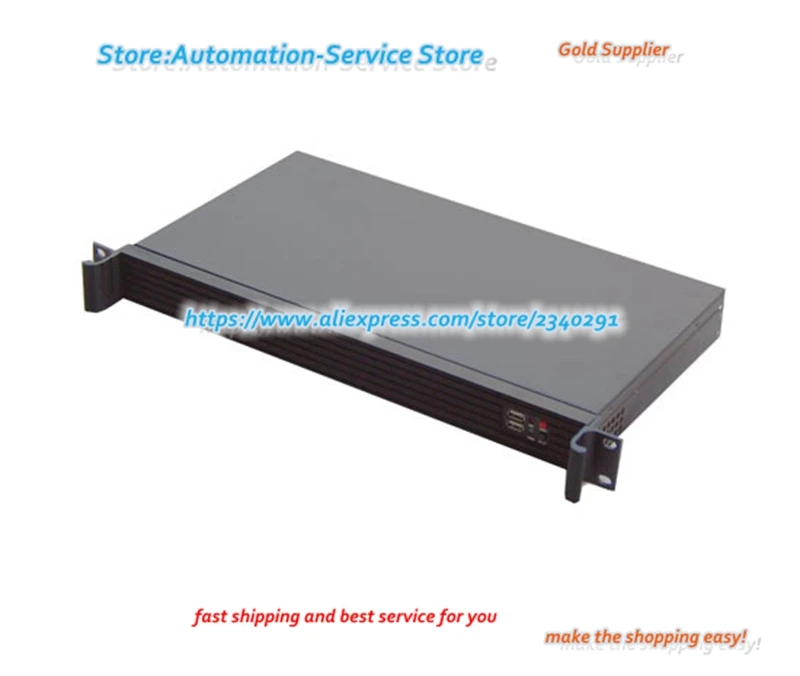 Ultra Short 250MM Long Mini 1U Server Chassis High-End Aluminum Panel Drawing