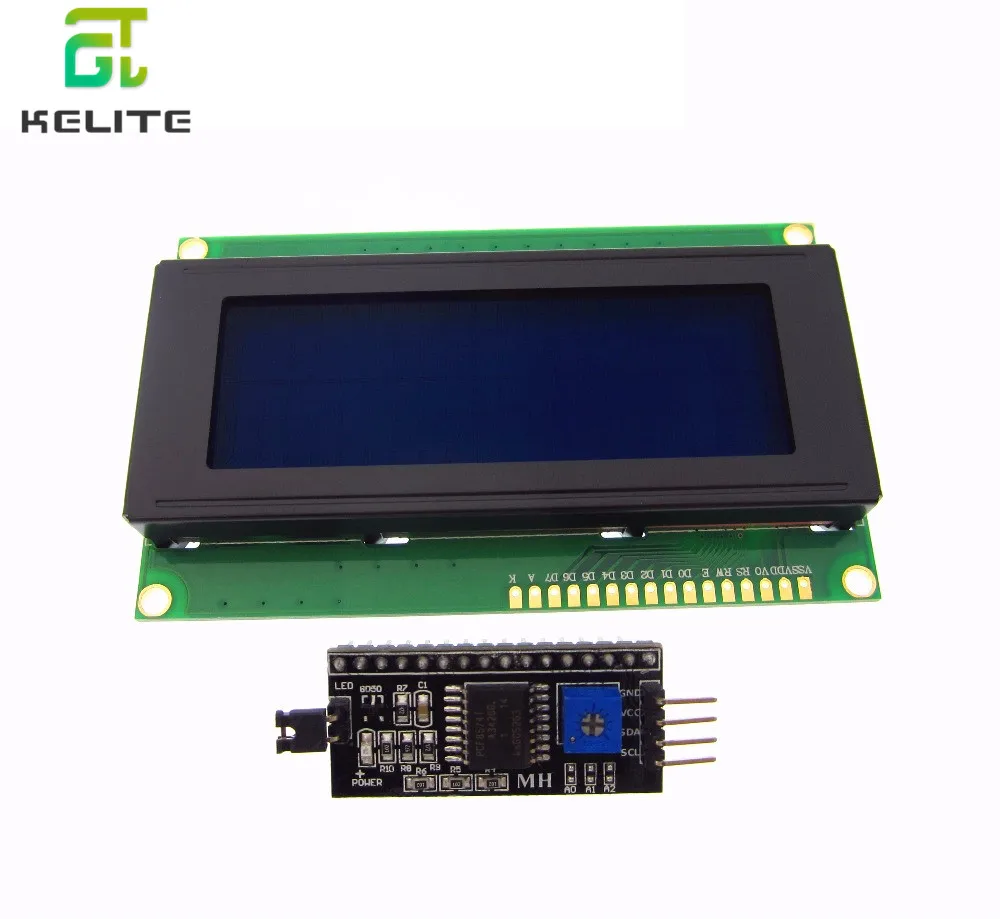 1PCS LCD2004+I2C 2004 20x4 2004A Blue/Green screen HD44780 Character LCD /w IIC/I2C Serial Interface Adapter Module