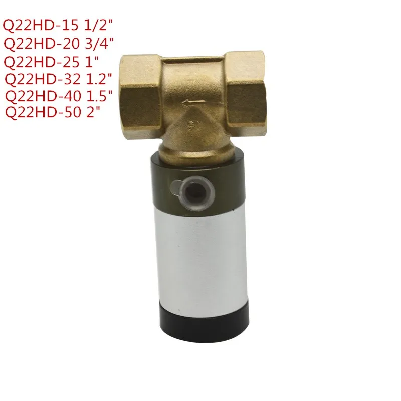 

Q22HD-15 1/2'' Q22HD-20 3/4" Q22HD-25 1" Q22HD-32 1.2" Q22HD-40 1.5" Q22HD-50 2" Pneumatic Control Valve