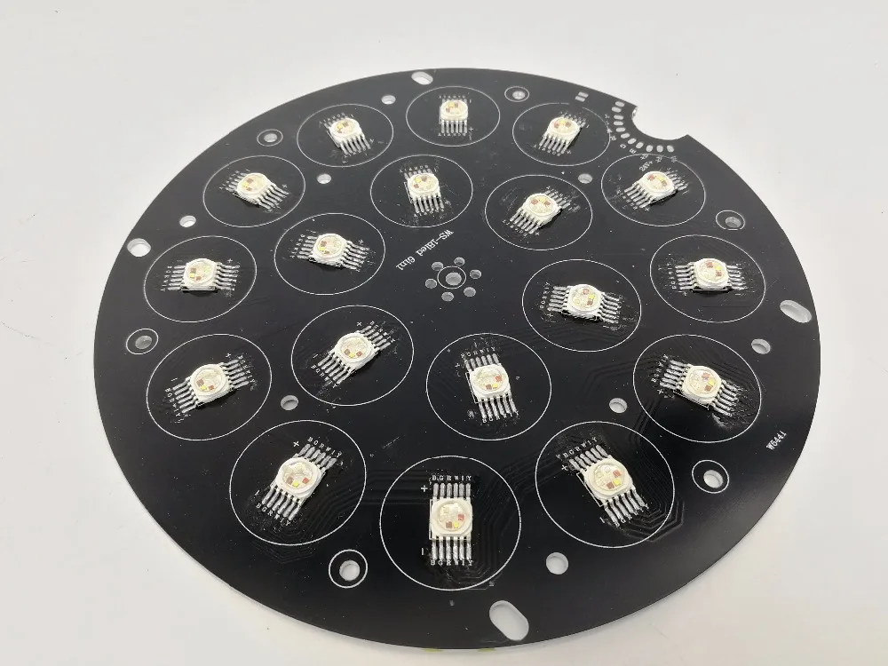 Led Par Light 18x18w RGBWA UV 6in1 LED Board piastra in alluminio + perline lampada parti di riparazione modulo Led fai da te