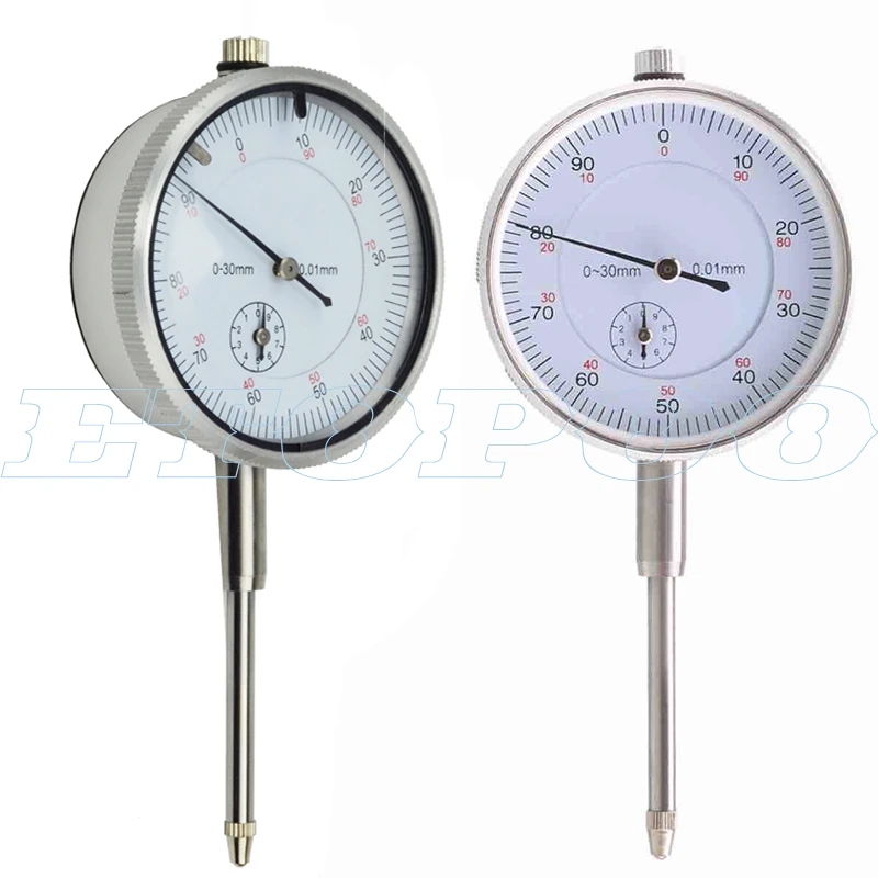 High Quality Dial Indicator 0-30mm 2mm 10mm 0.01mm With Lug Dial Gauge Micrometer Caliper Table Of Measuring Tools