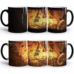 Creative Magic Mugs,mysterious placeHot Drink Cup Color Changing Mug  letter Marauders Map Mischief Managed Wine Cup Gift