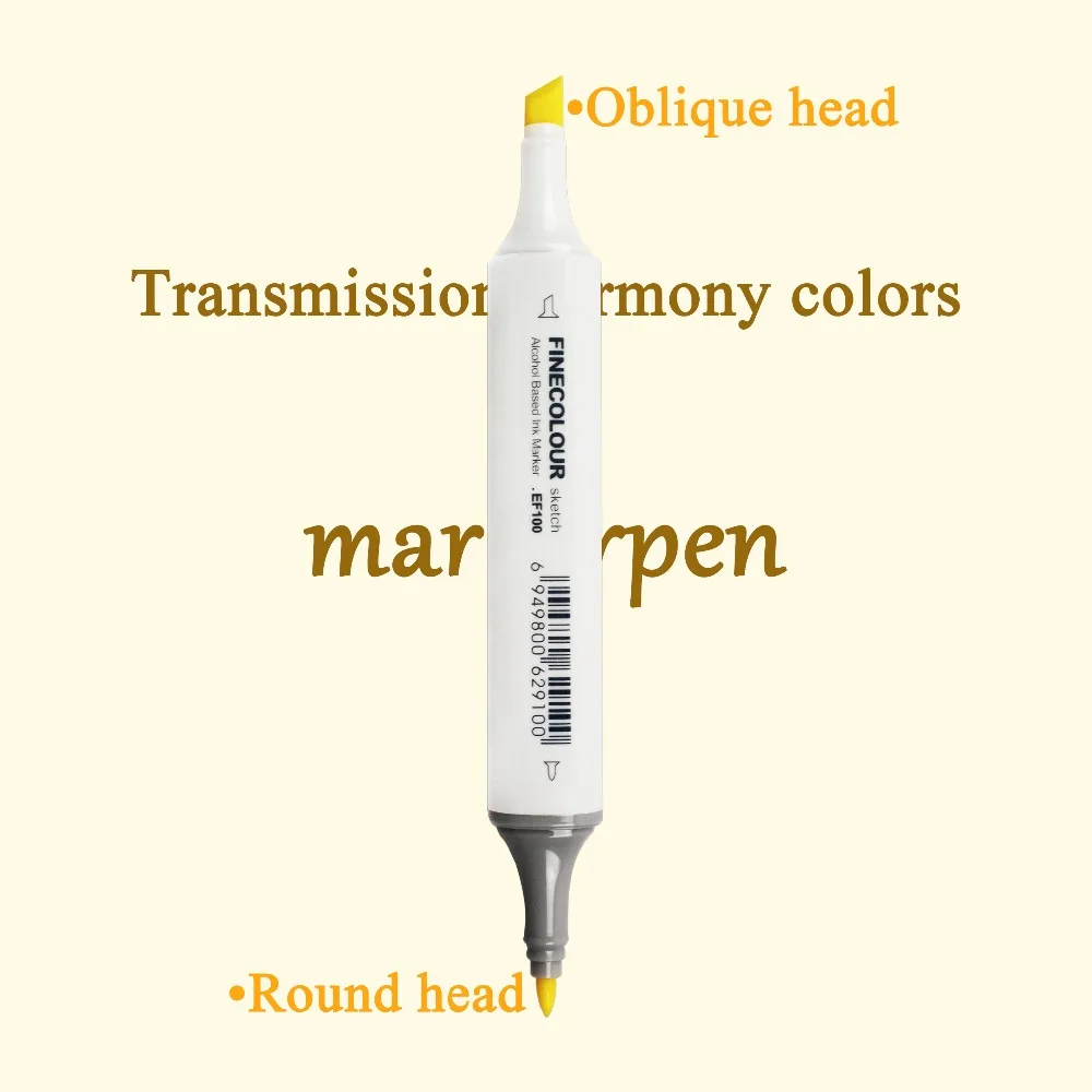Finecolour EF100 240 Colors Alcohol Based Ink Double Headed Sketch Art Markers With Box