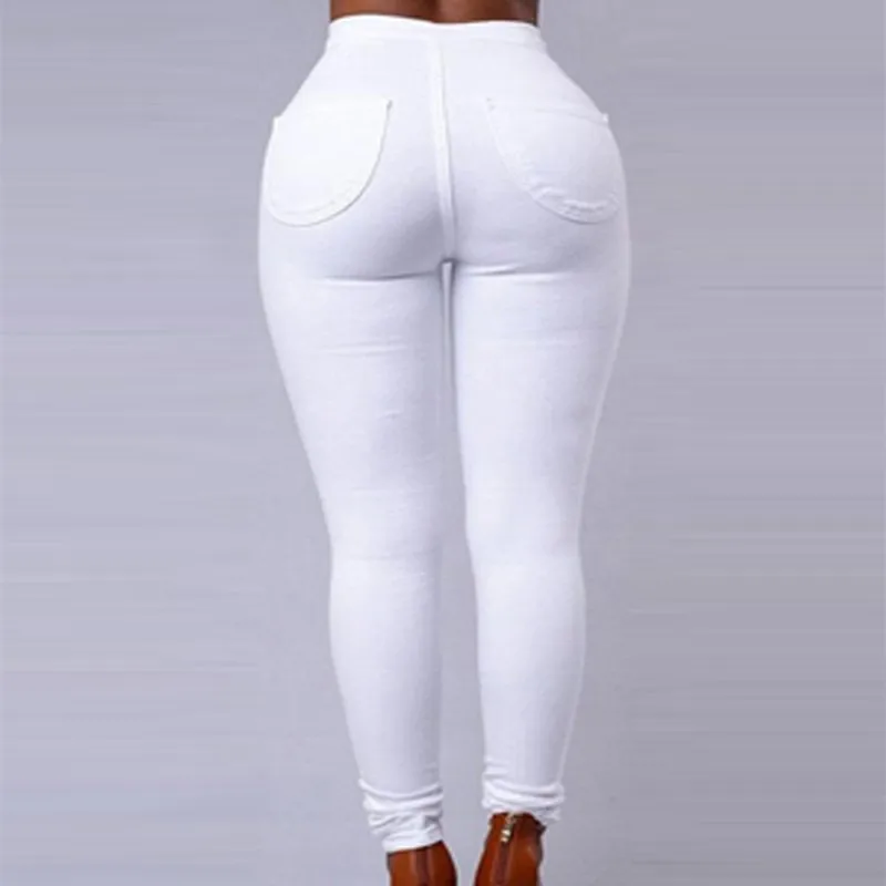 High waist jeans with floral embroidery for women, long denim pants, light blue, casual, fashion, summer