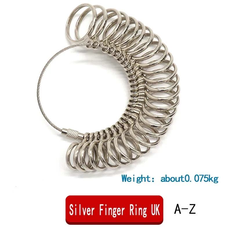 Standard Ring Size Mandrel Stick Finger Gauge Ring Sizer Measuring Jewelry US/EU/HK/JP Tool Ring Sizer Measure Hand Tools Set