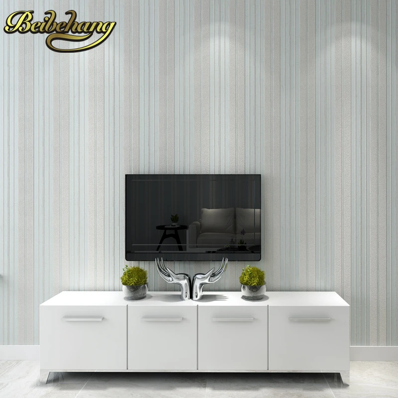 

beibehang Victoria Strips Embossed Metal Sand Wallpaper Paper Wallpaper roll Wall paper Roll Wallcoverings papel de parede 3d