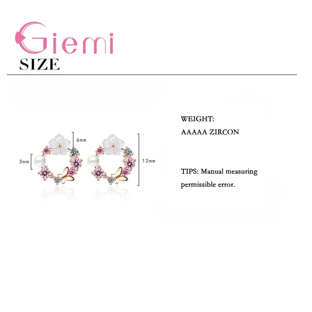 Luxury Crstal Wedding Stud Earring Flowers Fashion Rhinestone   Earring Wholesale Bands Jewelry Romantic Gift