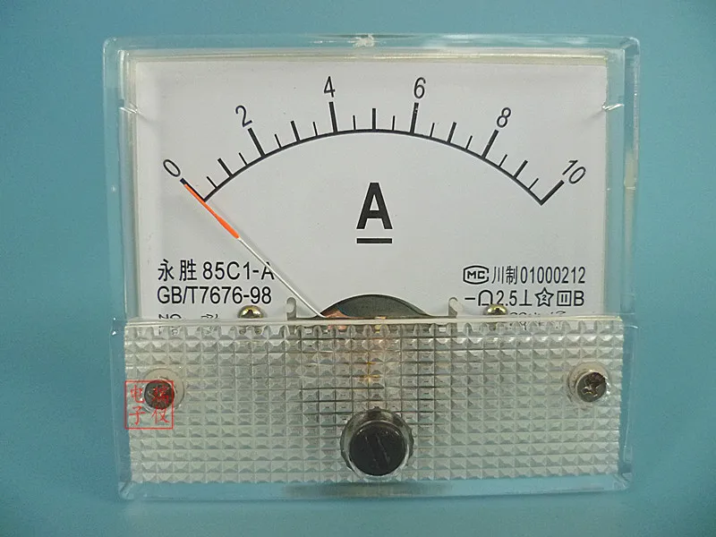 

Free shipping 85C1 series 0-10A DC Ammeter ampere meter generator voltmeter 64x56mm suit for all the generator