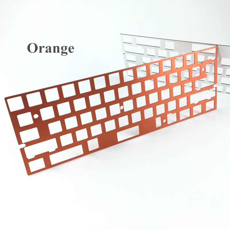 CNC Mekanik Papan Ketik Anoda Aluminium Gambar Pencegahan Plat Posisi Mendukung ISO ANSI untuk GH60 Pcb 60% Keyboard DIY