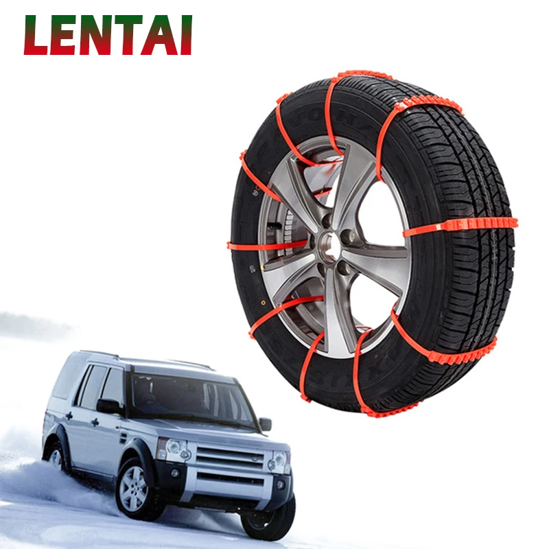 

LENTAI Car Mini Plastic Winter Tyres wheels Snow Chains For Mercedes Alfa Romeo Fiat 500 BMW E39 E46 E90 E60 E36 F30 F10 Mini