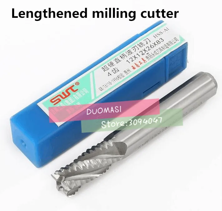 1pcs HSS-AL 4Flute Rough machining 4F-16*16*63*123mm End mill wave edge milling cutter Machine Milling Machinery Cutting tool