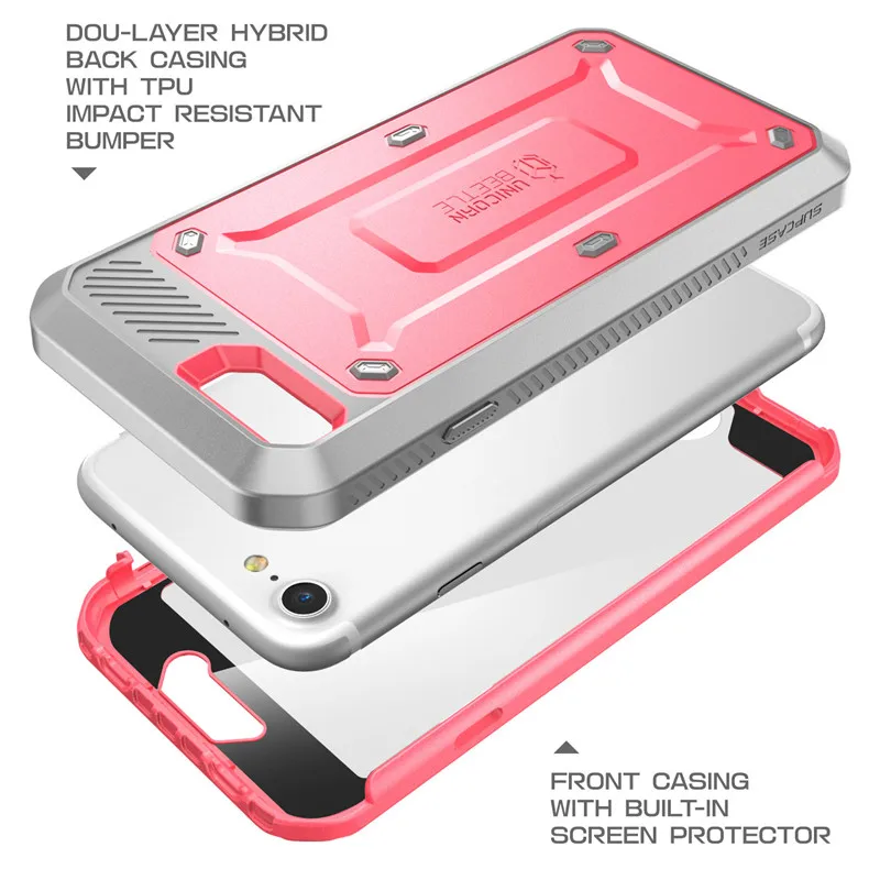 SUPCASE For iPhone SE 2022/2020 Case For iPhone 7/8 Case UB Pro Full-Body Holster Protective Case WITH Built-in Screen Protector