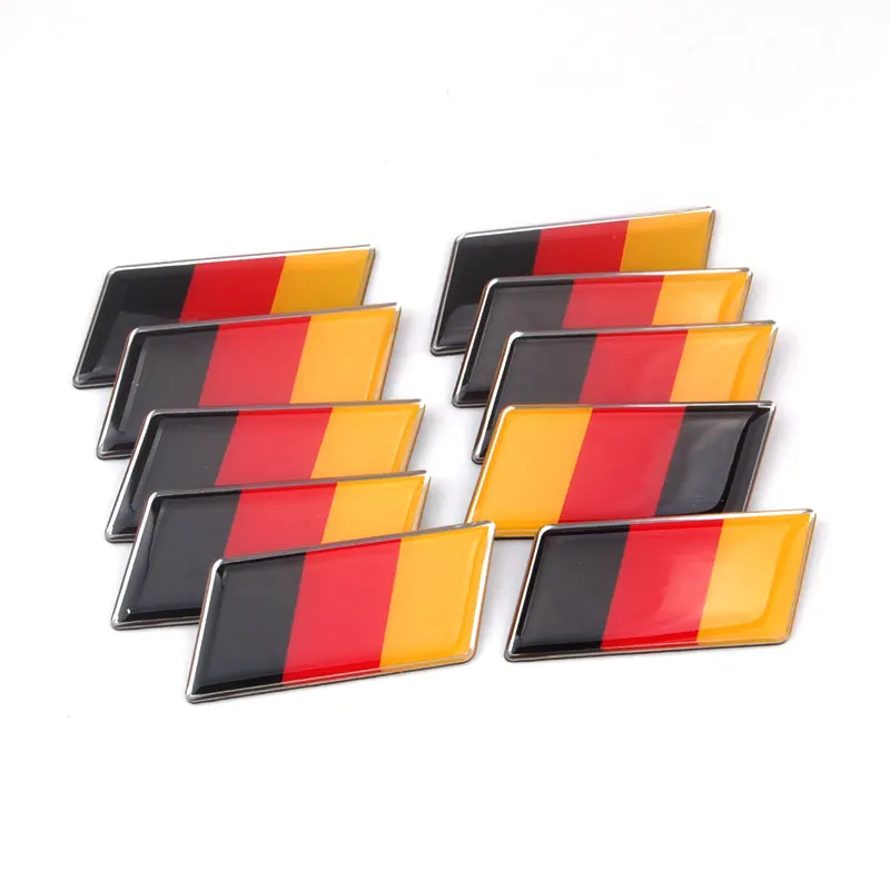 10pcs Aluminum Germany German Rear Emblem Badge Sticker Fit For VW Golf 4 Car-Styling Car Stickers Car Accessories Car-covers