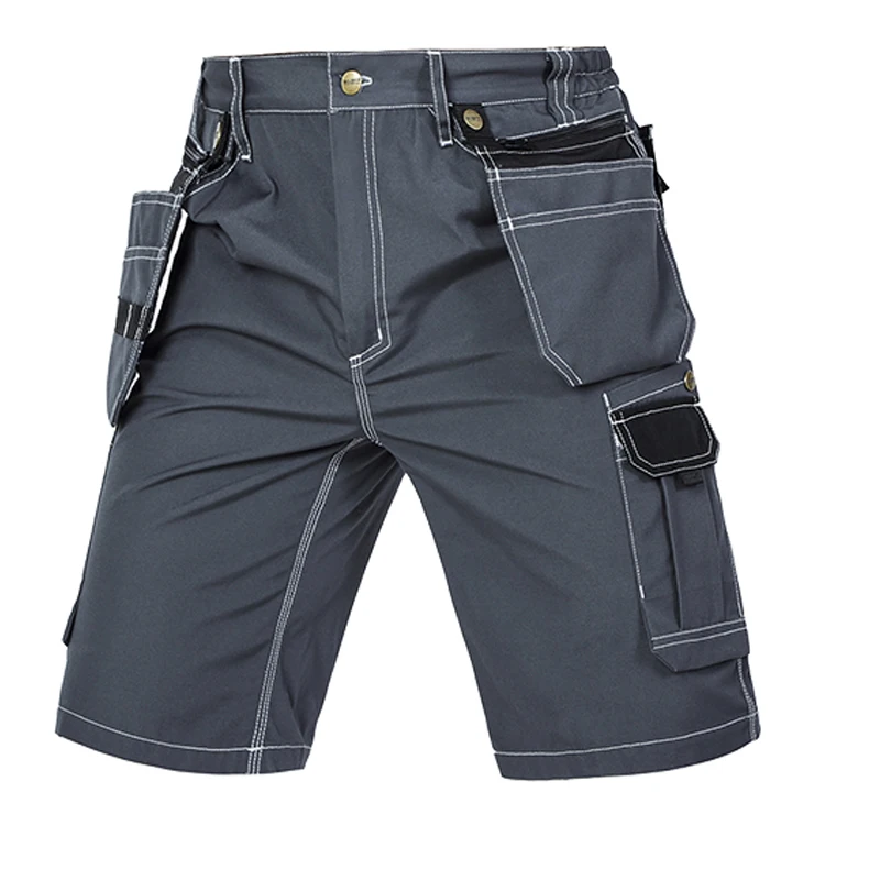 New High Quality MenSummer Workwear Multi Pockets-Short Work Pant Work-Short Trousers Free Shipping