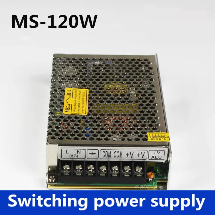 Mini size 120W 12V 10A  LED Switching Power Supply Transformer 120w 24V 5A power supply Transfer MS-120-12/24