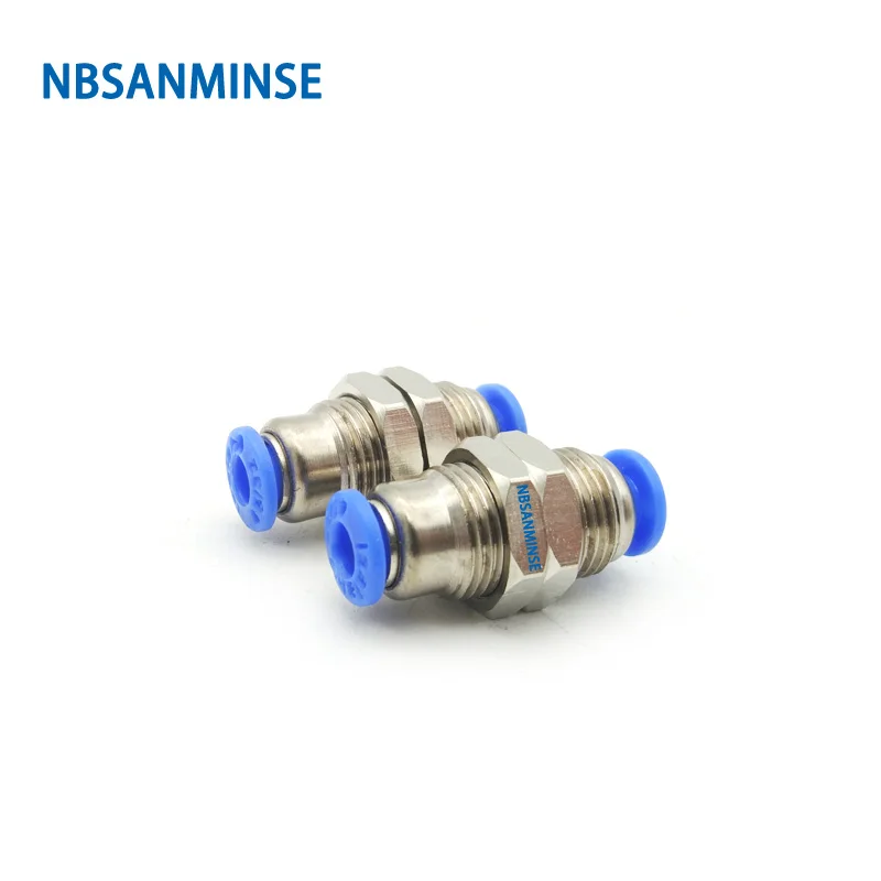 10 قطعة/الوحدة PMM الحاجز الاتحاد أنبوب المناسب تركيب خرطوم هوائي البلاستيك النحاس تركيب الهواء NBSANMINSE