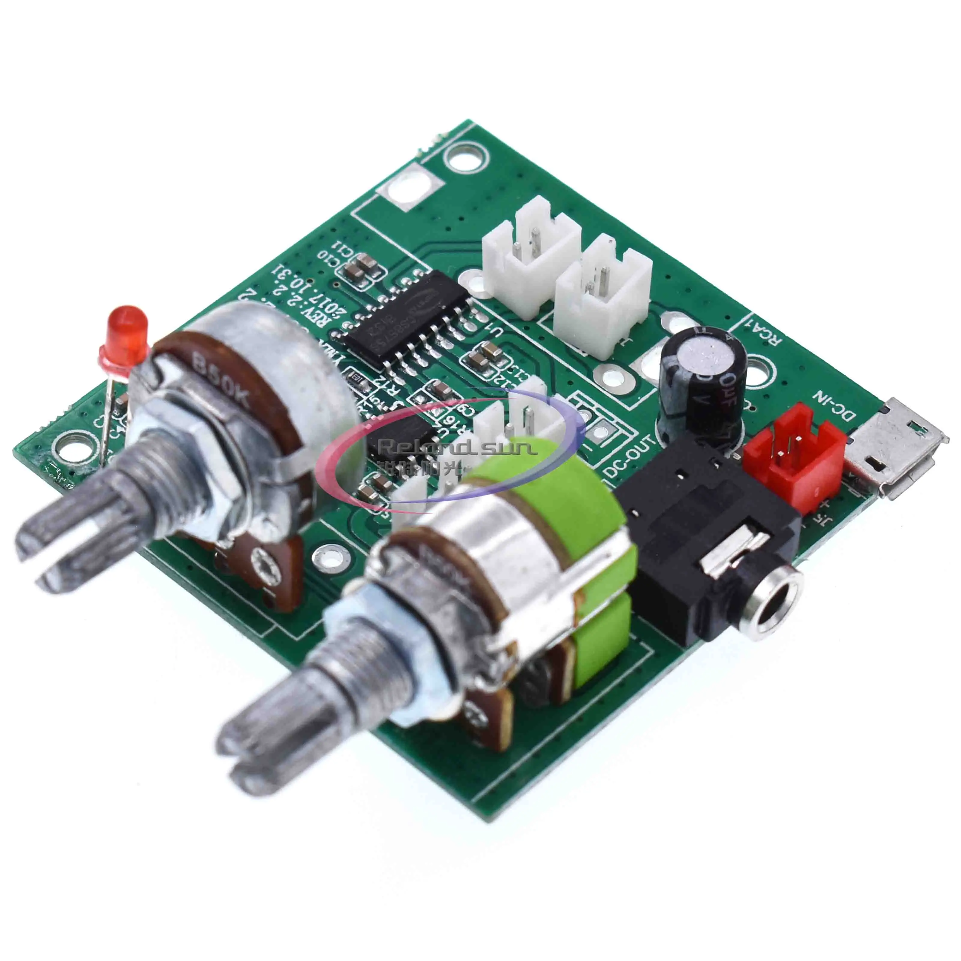 DC 5V 20W 2.1 Dual Channel 3D Surround Digital Stereo Class D Amplifier AMP Board Module For Arduino With Wires