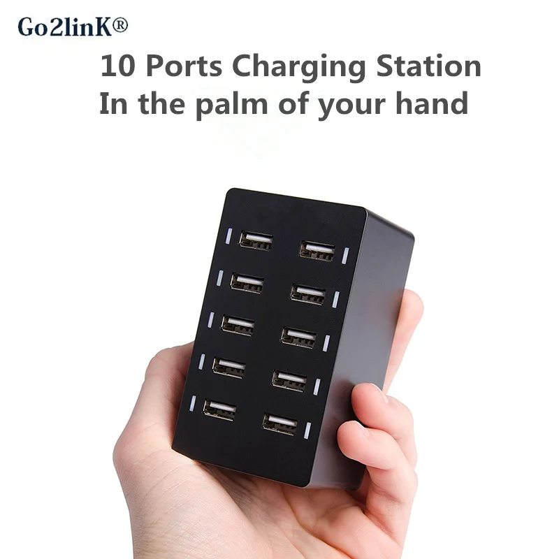 Multi Port USB Travel Charger 40W Smart Charging Station Adapter For iPhone 5S 6S 7 Plus Samsung Huawei ZTE Meizu Xiaomi Adapter