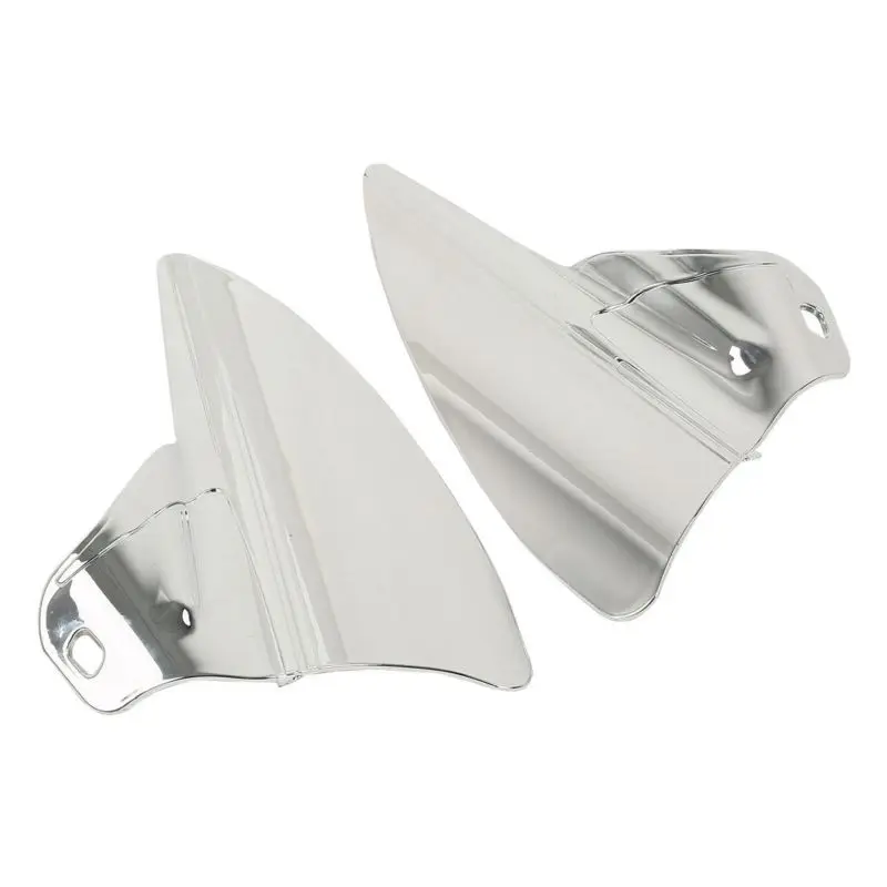 Motorcycle Chrome Saddle Shield Heat Deflector For Harley Touring Electra Glide Road Street Glide 2009-2022