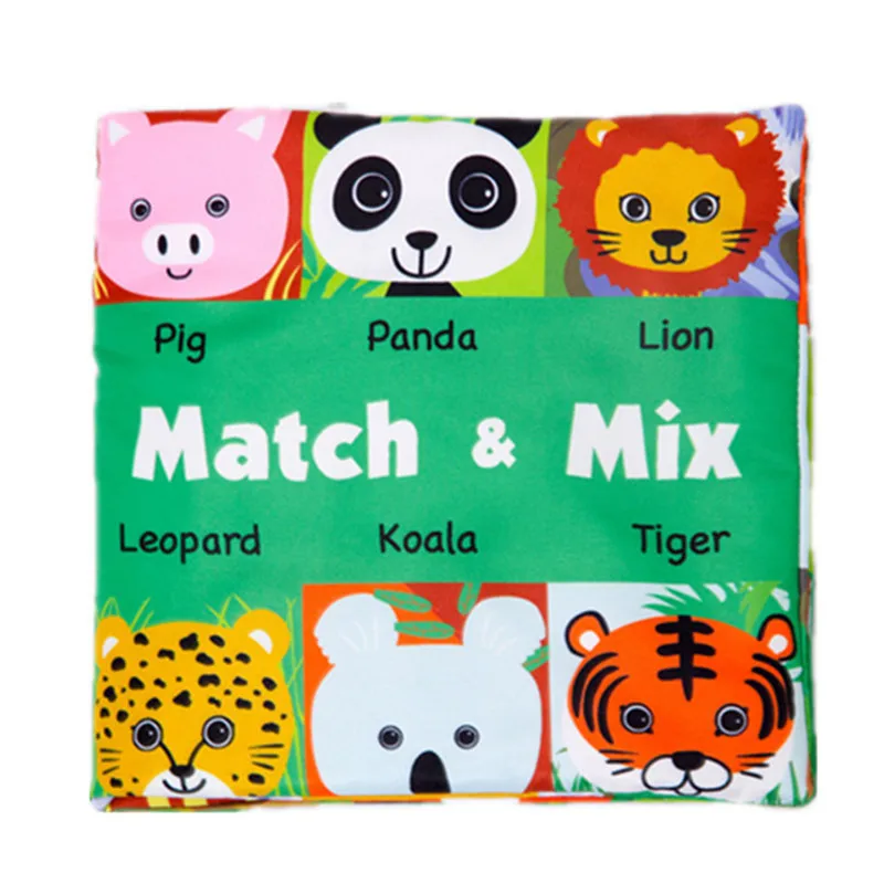 

Face Matching Baby Toy Cloth Development Books Learning & Education Cloth Books 3~24 Month Children DS9