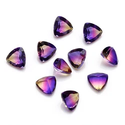 Triangolo tondo taglio bifacciale 5X5MM tormalina polvere sciolta pietra preziosa accessori moda gioielli pietra 10 bastoncini